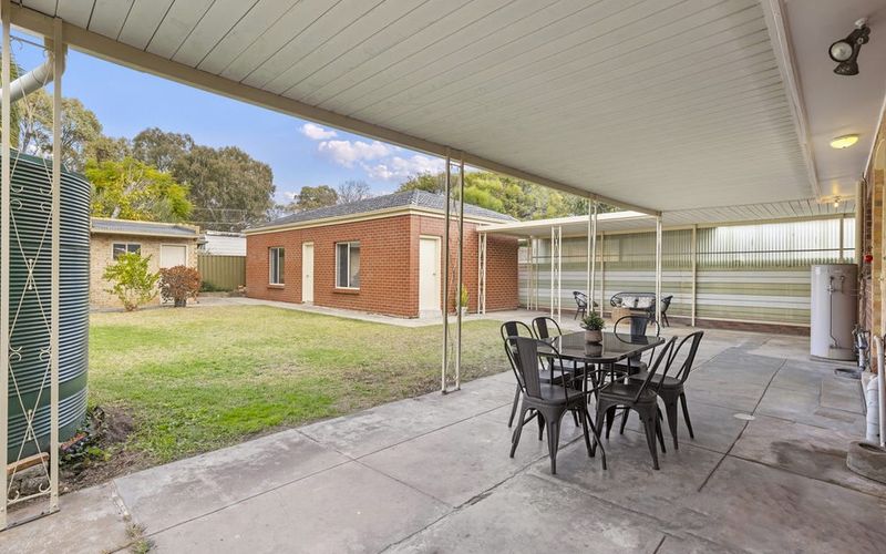 The covered outdoor entertaining area at a Complete Choice home in Magill